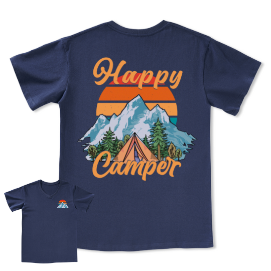 Happy Camper V-neck Tee