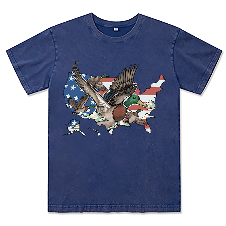 Freeleaf Duck Patriot Unisex Washed Tee