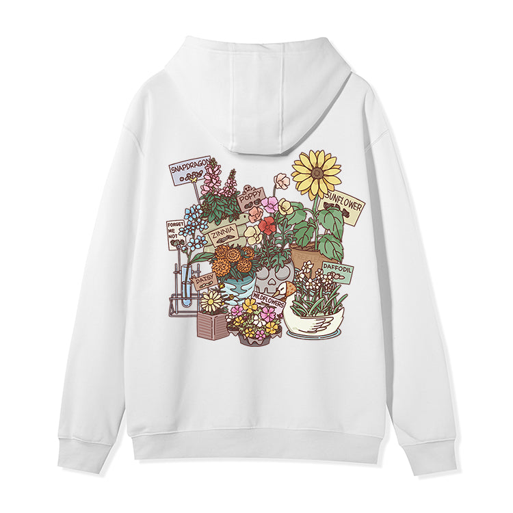 Freeleaf Flourishing Garden Nature Inspired Unisex Fleece Full-Zip Hoodie