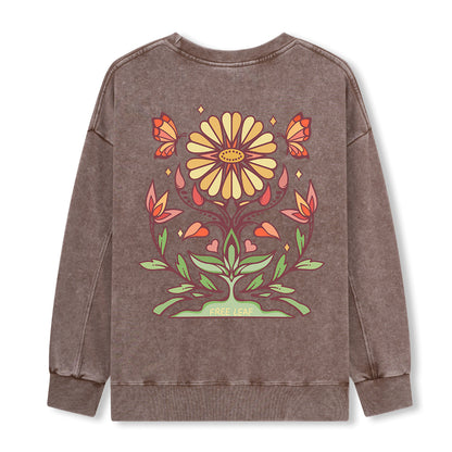 Freeleaf Elf Viligis Unisex Nature Inspired Washed Sweatshirt