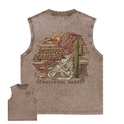 Freeleaf Grand Canyon National Park Unisex Washed Tank Top