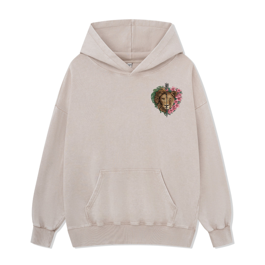 Freeleaf Wild at Heart Love Untamed Unisex Back-printed Hoodie