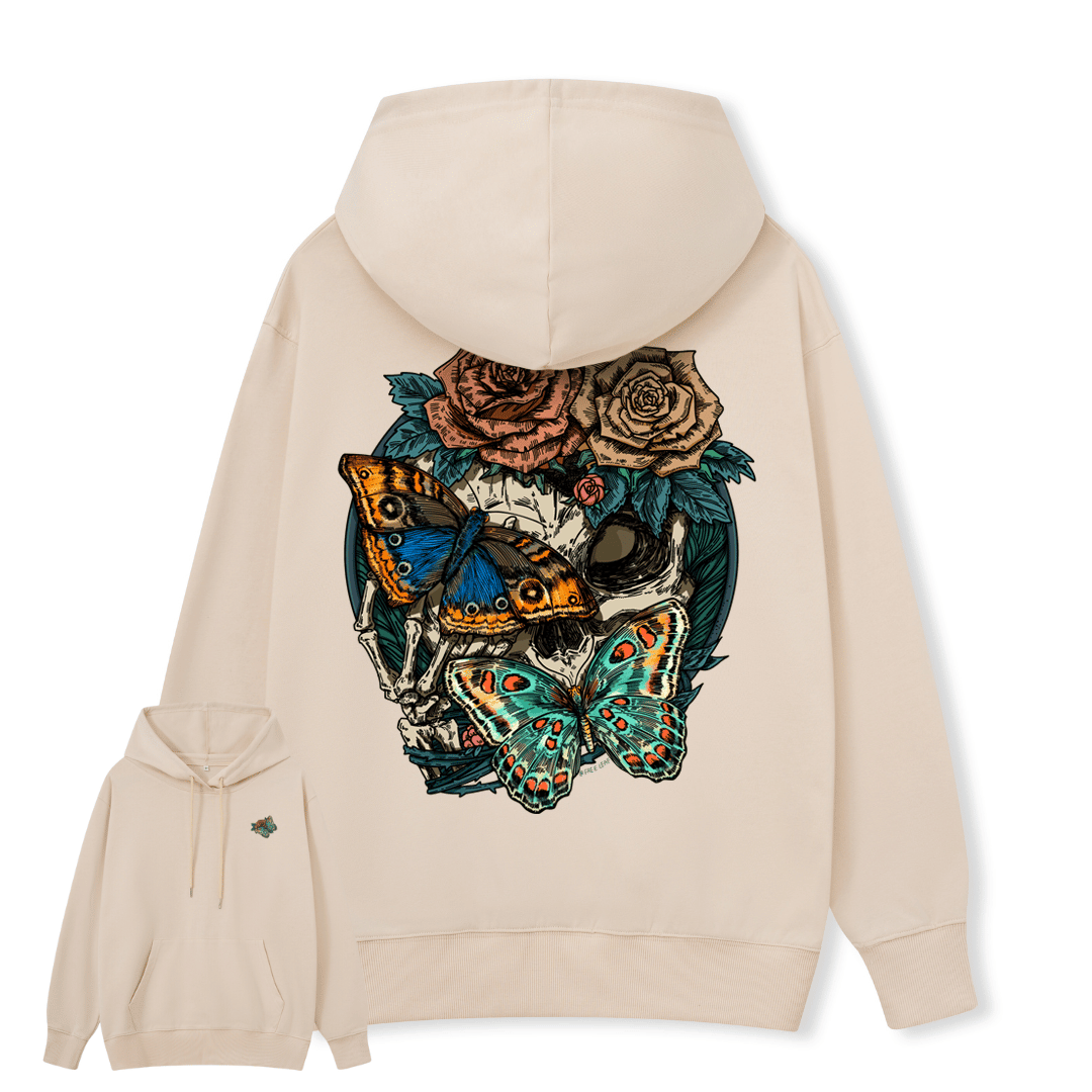 Floral Skull Hoodie