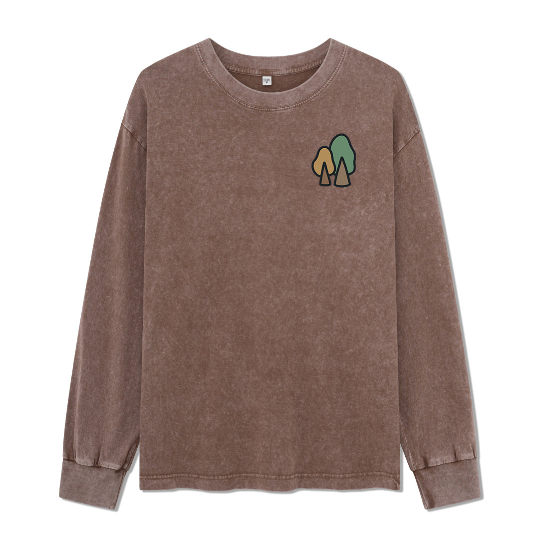 Freeleaf Pathway to the  Universe Unisex Washed Long Sleeve Top