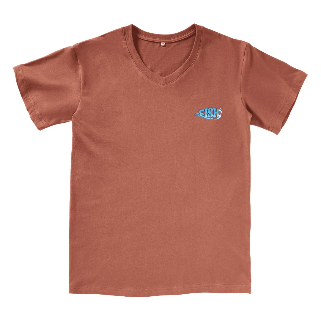 Born To Fish V-neck Tee
