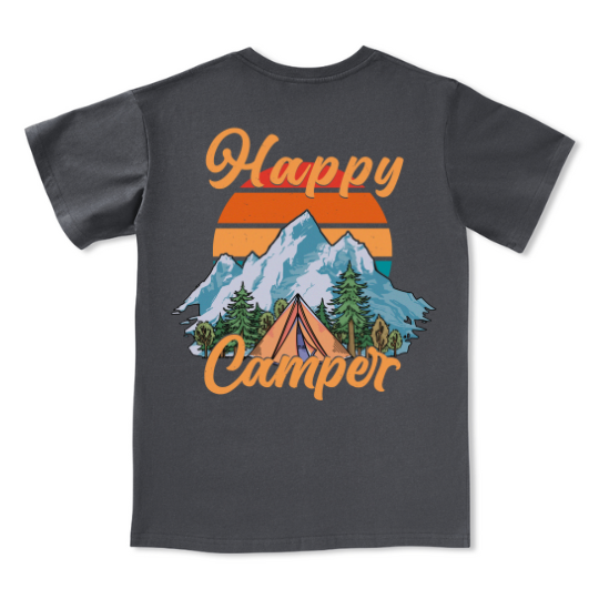 Happy Camper V-neck Tee