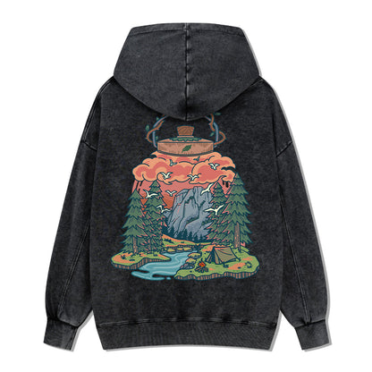 Go And Discover Washed Hoodie