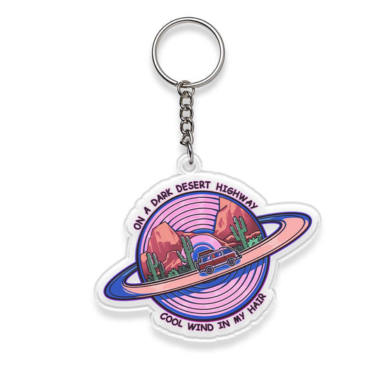 Freeleaf On A Dark Desert Highway  Double-Sided Acrylic Keychain
