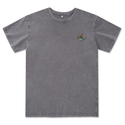 Floral Skull Washed Tee