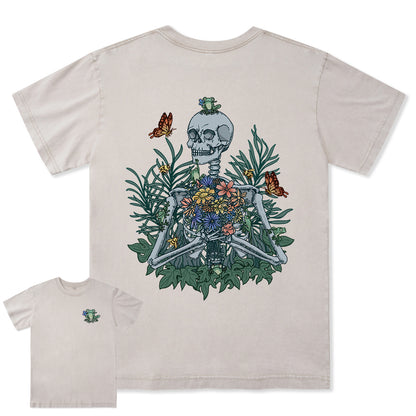 Freeleaf Rebirth in Bloom Unisex Nature Inspired Washed Tee