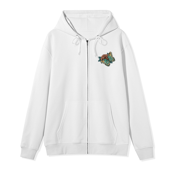 freeleaf-floral-skull-unisex-fleece-full-zip-hoodie