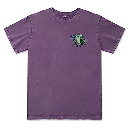 Freeleaf Rebirth in Bloom Unisex Nature Inspired Washed Tee