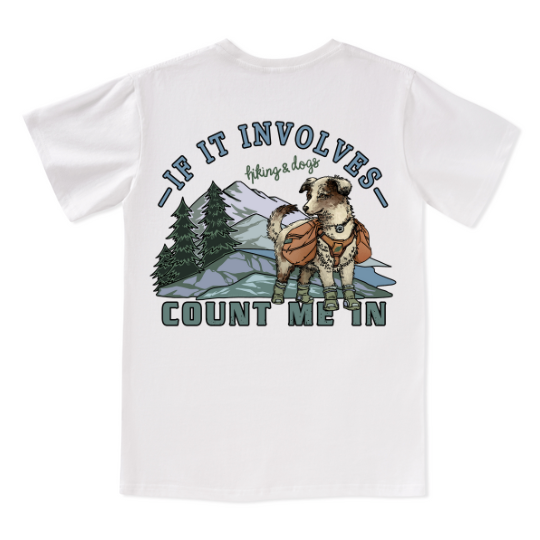 Hiking & Dogs Adventure V-neck Tee