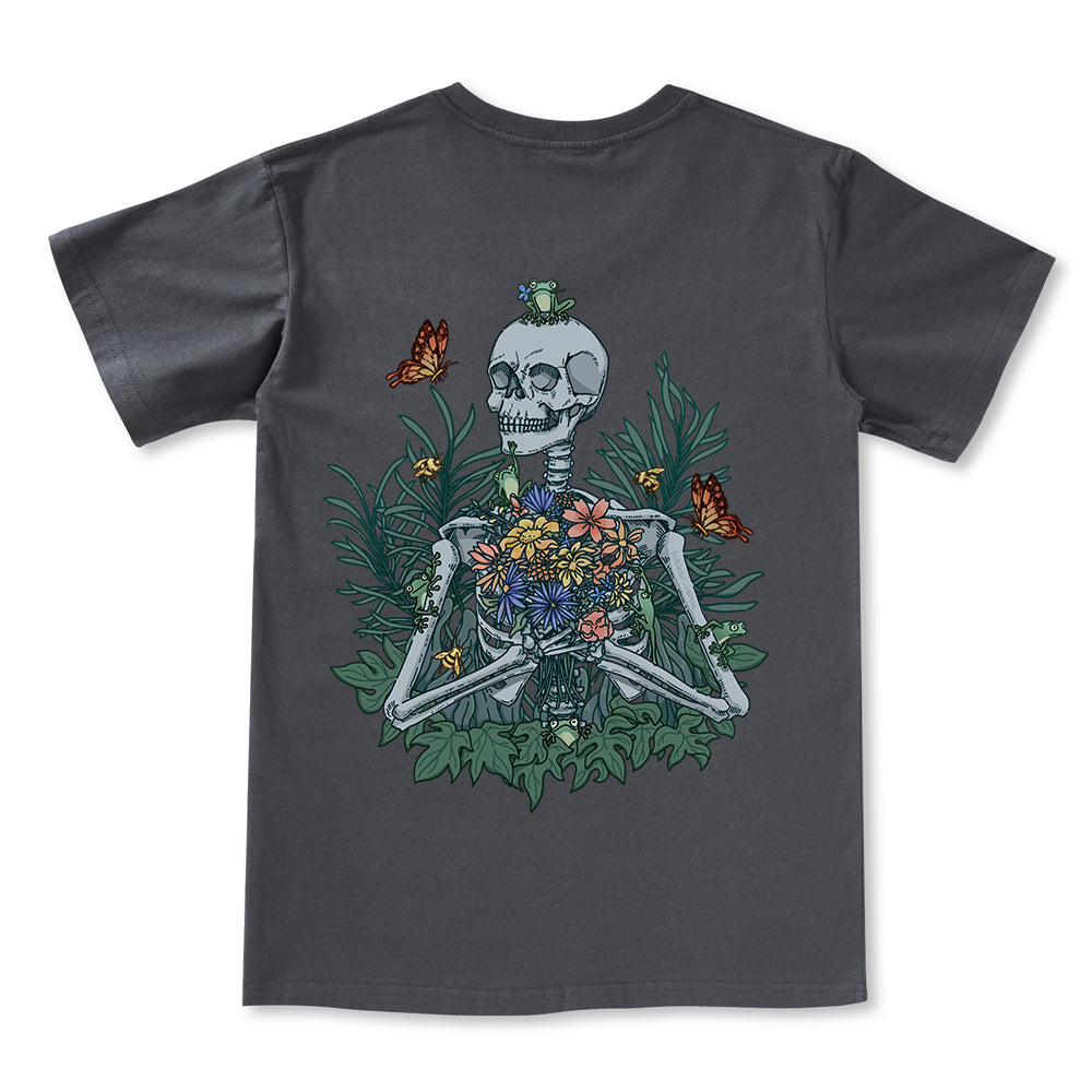 Freeleaf Rebirth in Bloom Unisex Nature Inspired V-neck Tee