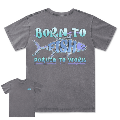 Born To Fish Washed Tee