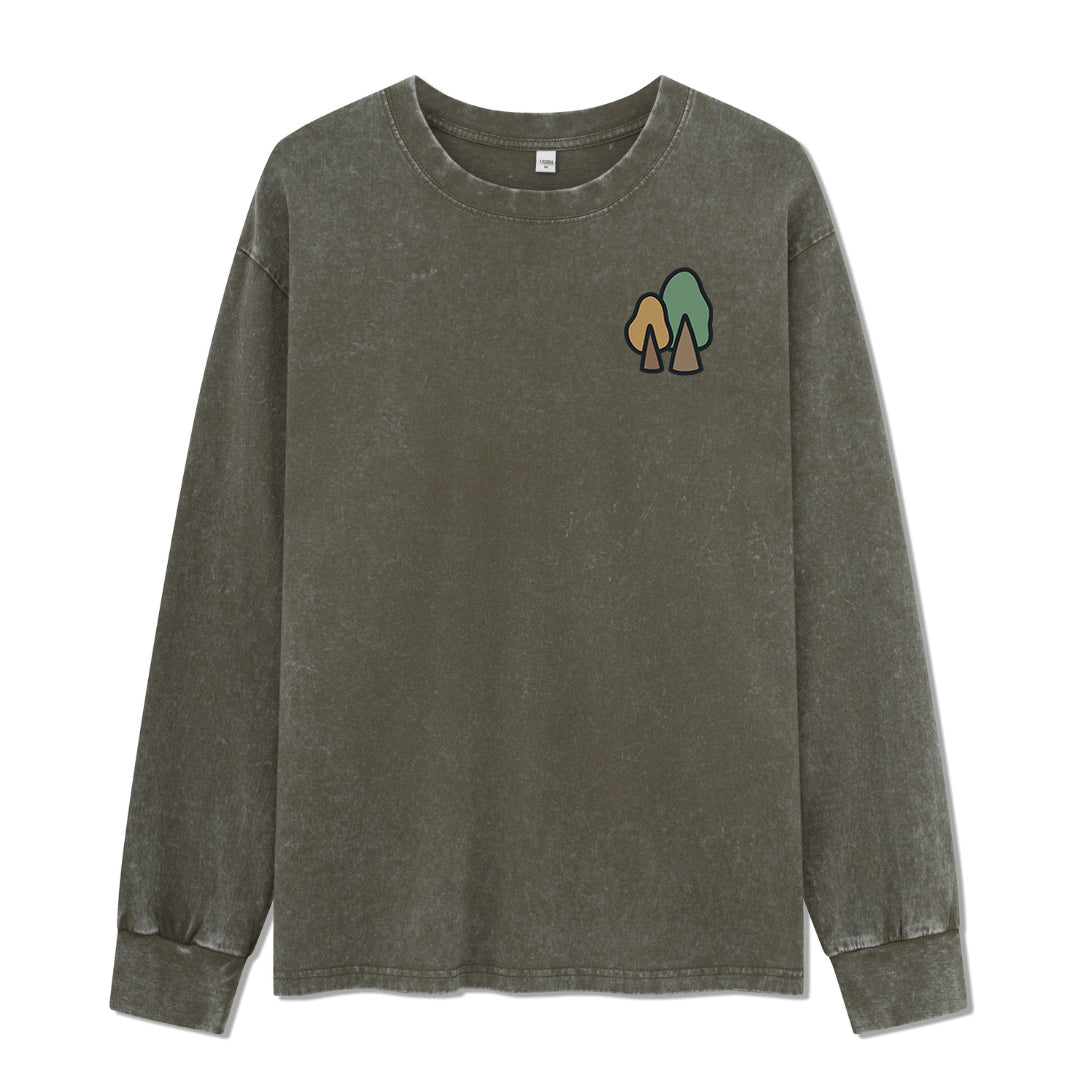 Freeleaf Pathway to the  Universe Unisex Washed Long Sleeve Top