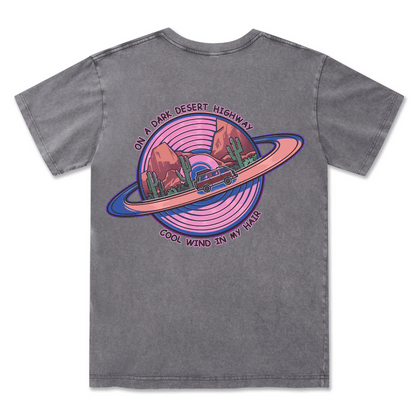 On A Dark Desert Highway Washed Tee