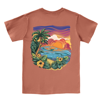 Golden Beach V-neck Tee