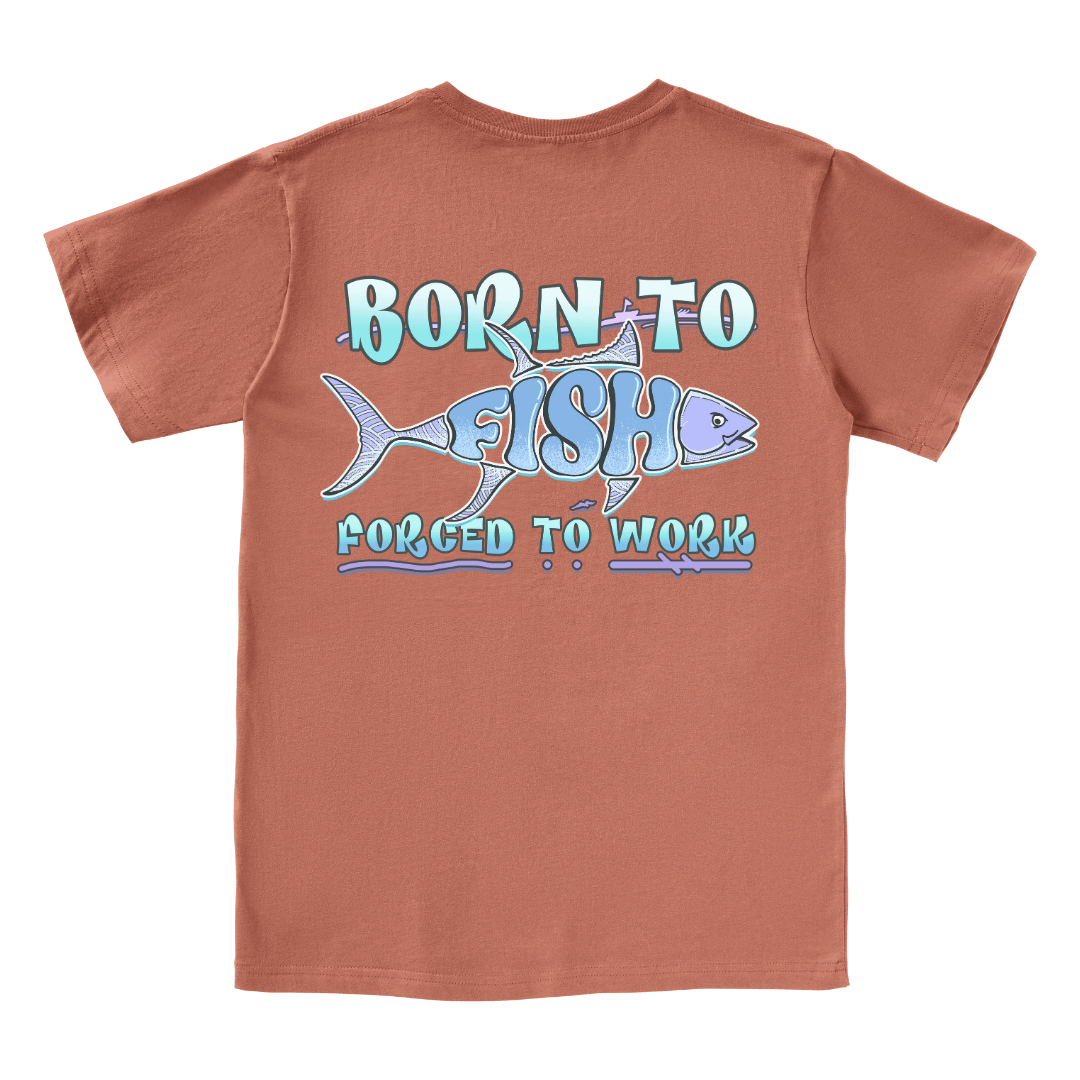 Born To Fish V-neck Tee