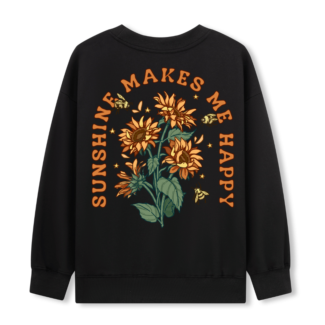Freeleaf Sunshine Makes Me Happy Unisex Sweatshirt