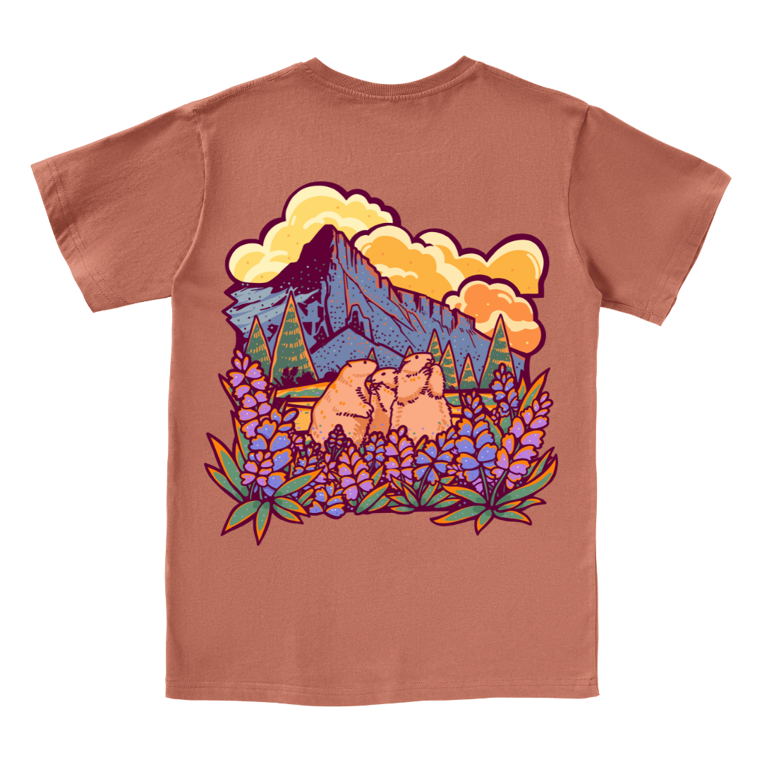 Mountain Mole V-neck Tee