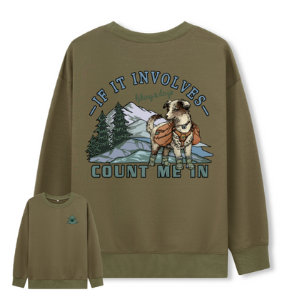 Hiking & Dogs Adventure Sweatshirt
