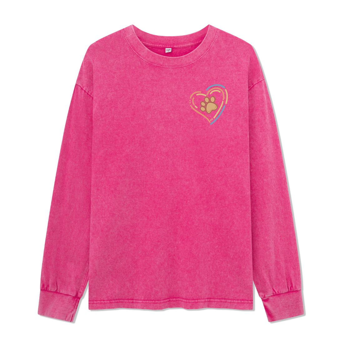 Freeleaf Heart of Wilderness Camping Unisex Nature Inspired Washed Long Sleeve Top
