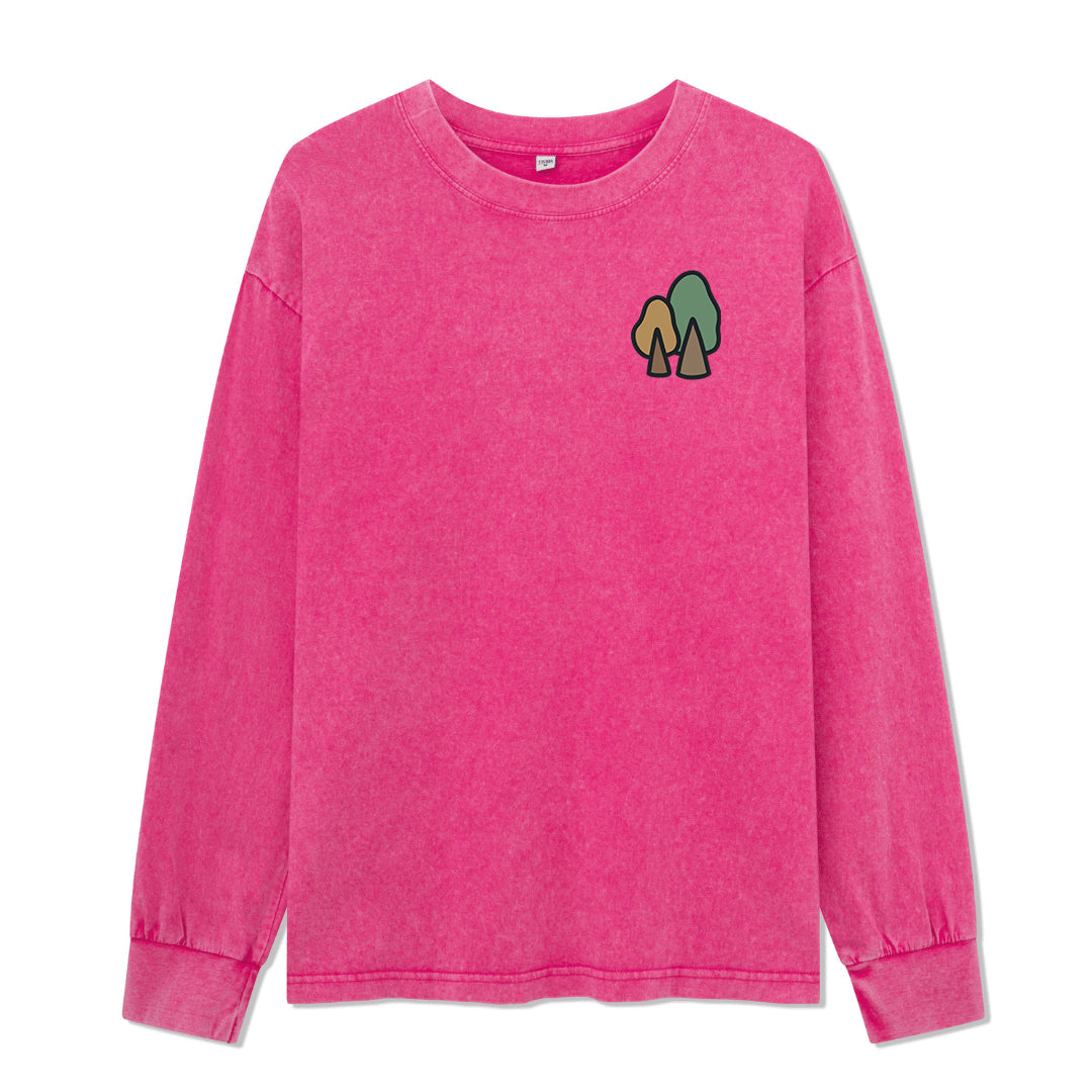 Freeleaf Pathway to the  Universe Unisex Washed Long Sleeve Top