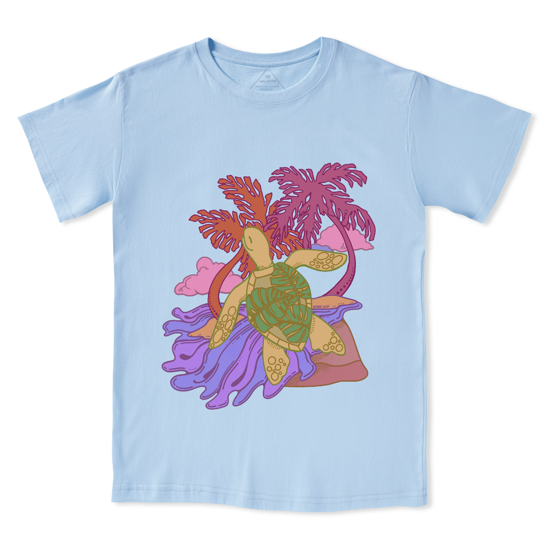 Hawaiian Green Sea Turtle Front-printed Tee