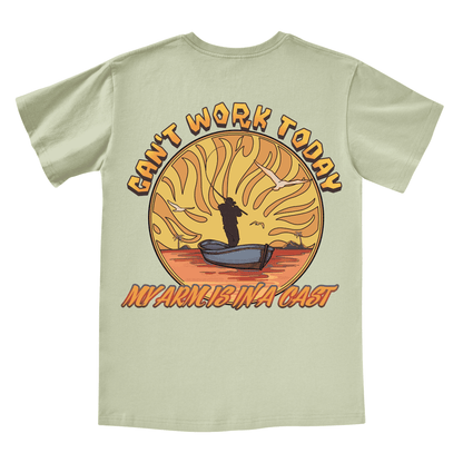 Can't Work Today V neck Tee