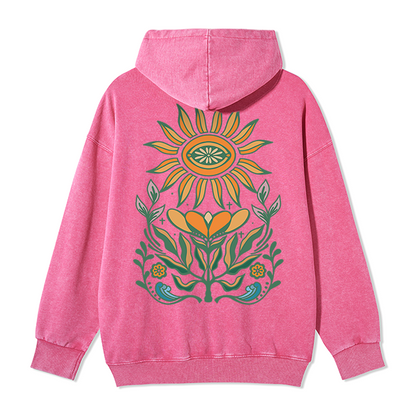 freeleaf-sunflower-back-printed-unisex-nature-inspired-fleece-full-zip-hoodie