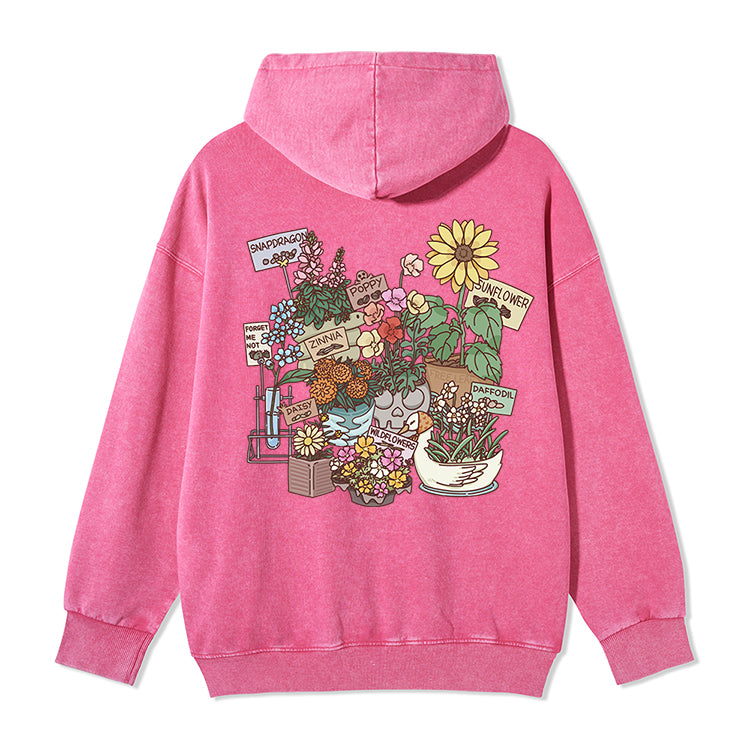 Freeleaf Flourishing Garden Nature Inspired Unisex Fleece Full-Zip Hoodie