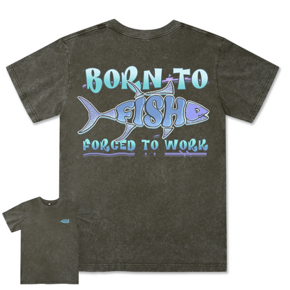 Born To Fish Washed Tee