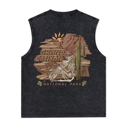 Freeleaf Grand Canyon National Park Unisex Washed Tank Top