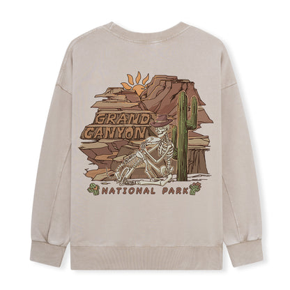 Freeleaf Grand Canyon National Park Unisex Nature Inspired Washed Sweatshirt