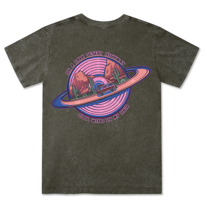 On A Dark Desert Highway Washed Tee