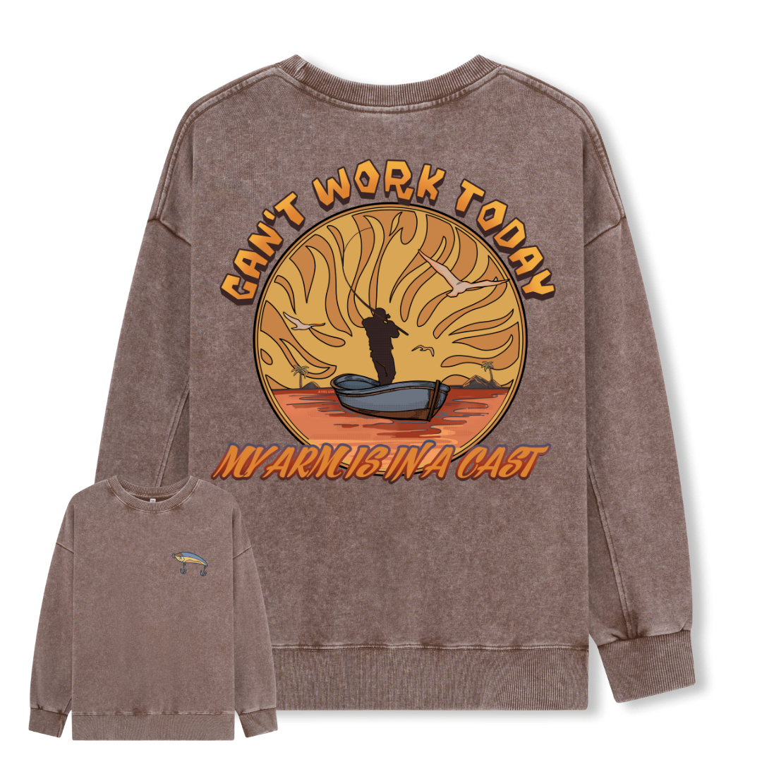 Can't Work Today Washed Sweatshirt