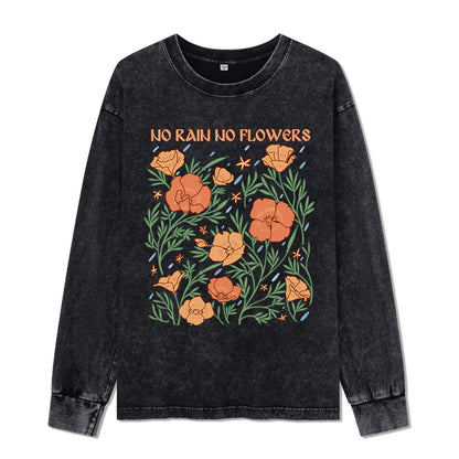 Freeleaf  No Rain No Flowers Washed Long Sleeve