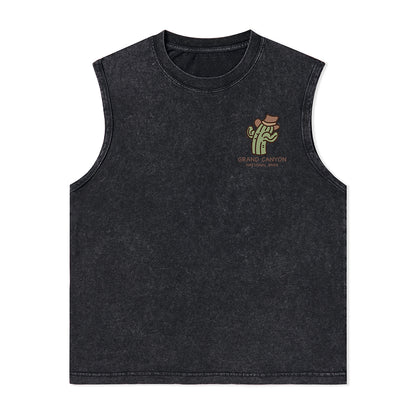 Freeleaf Grand Canyon National Park Unisex Washed Tank Top