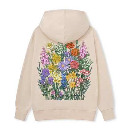 Freeleaf Whimsy in Bloom Unisex Nature Inspired Hoodie