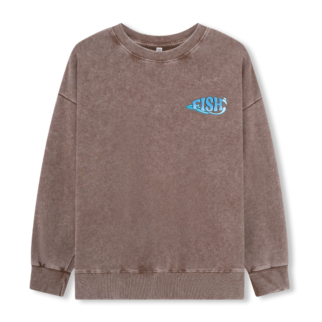 Born To Fish Washed Sweatshirt