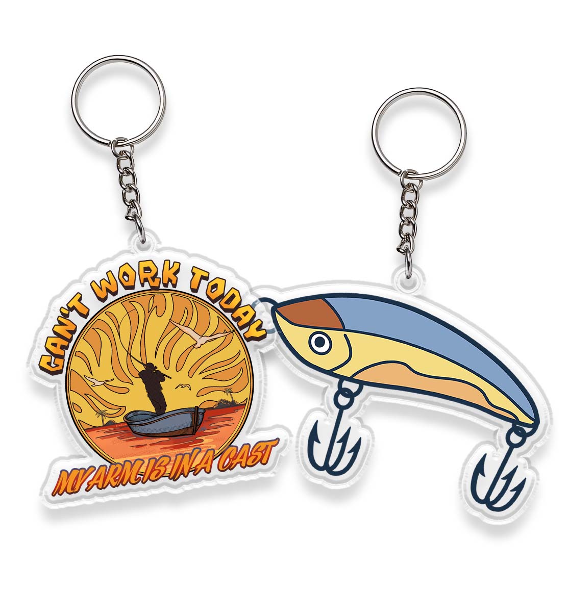 Can't Work Today Double-Sided Acrylic Keychain