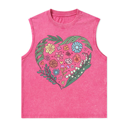 Freeleaf Love's Symphony Nature Inspired Unisex Washed Tank Tops