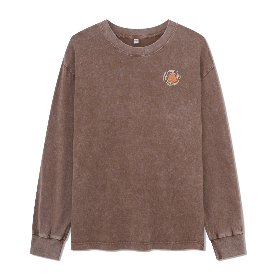 Wander In The Forest Washed Long Sleeve Top