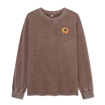 Golden Beach Washed Long Sleeve Top