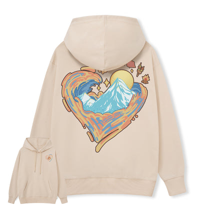 Freeleaf Heart of Wilderness Camping Unisex Nature Inspired Hoodie