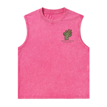 Freeleaf Grand Canyon National Park Unisex Washed Tank Top