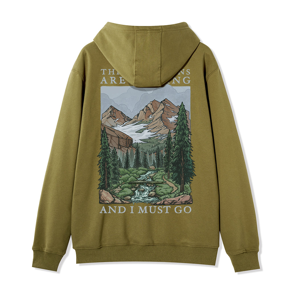 Freeleaf The Mountains Are Calling Unisex Fleece Full-Zip Hoodie