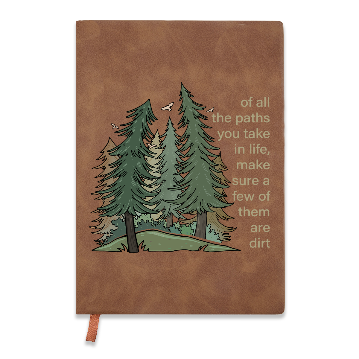 Freeleaf Path Of Life Vintage Leather Journal Notebook