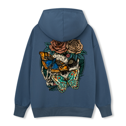 Floral Skull Hoodie